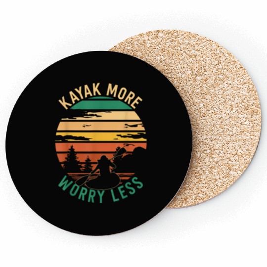 Kayaking Kayak More Worry Coasters