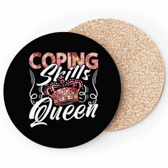 School Counselor Coping Skills Queen Social Worker Coasters