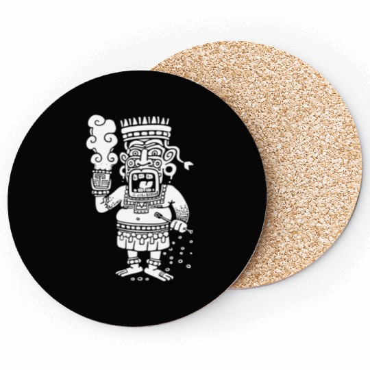 Maya God Mayan Mythology Buluc Chabtan Coasters