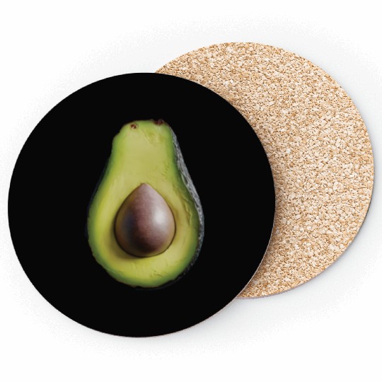 Avocado Realistic Coasters