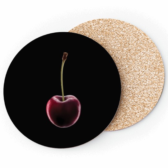 Cherry Realistic Coasters