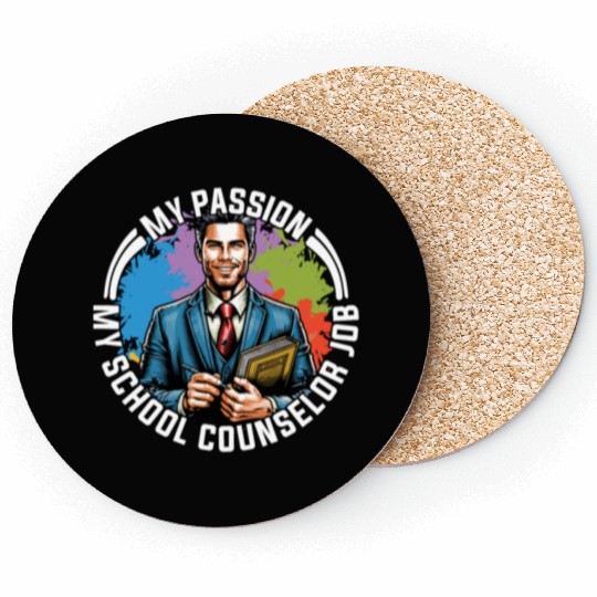 School Counselor My Passion My School Psychologist Coasters