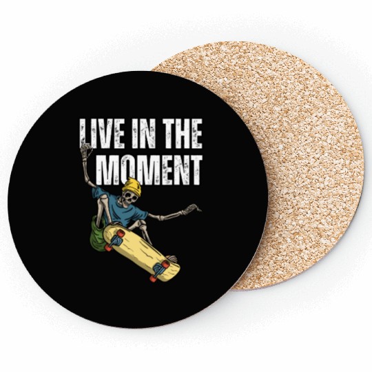 Skater's Live in the Moment Inspiration Coasters