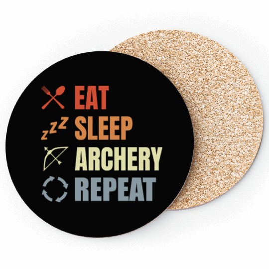 Funny Archery Routine Coasters