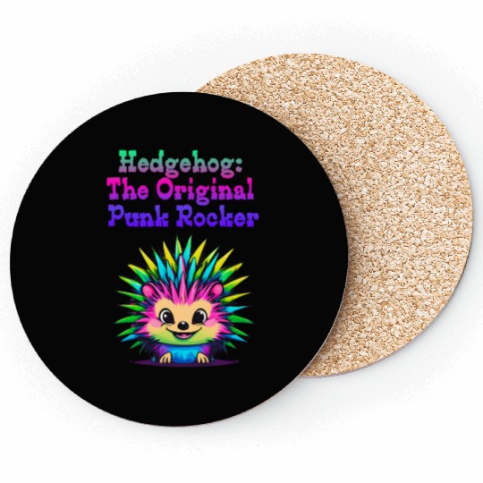Cute Punk Rock Hedgehog: The Original Rebel Coasters