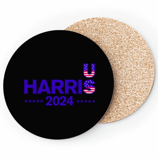 US Election 2024 Harris Coasters