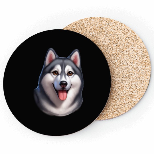 I love my Husky. Funny Husky. Coasters