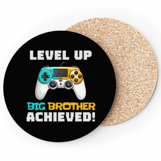 Funny Big Brother Level Up Coasters