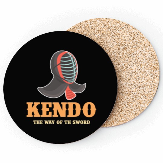 Kendo The Way Of The Sword Ninjutsu Fencing Coasters