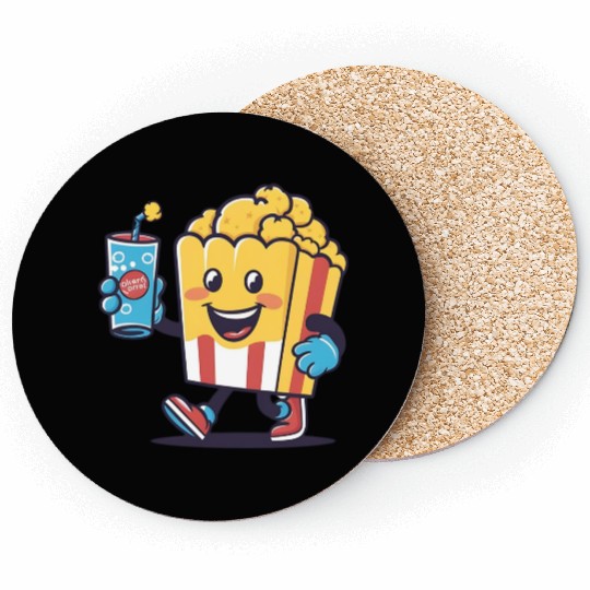 Popcorn and Soda: Moments of Joy Coasters