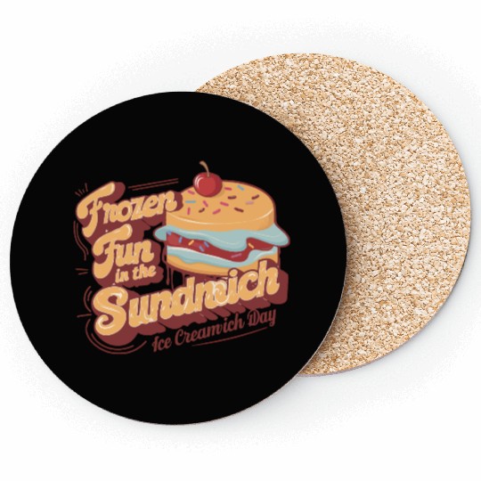 Ice Cream Sandwich Coasters