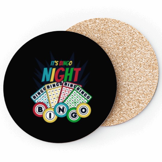 It's Bingo Night Caller Daubers Professional Bingo Coasters