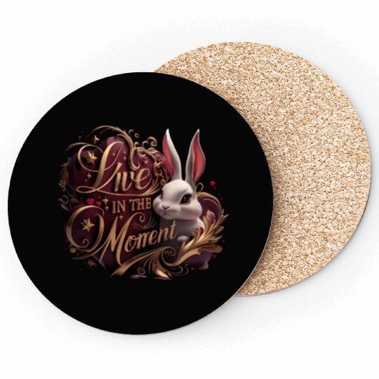 Live in the Moment,Present Life Coasters