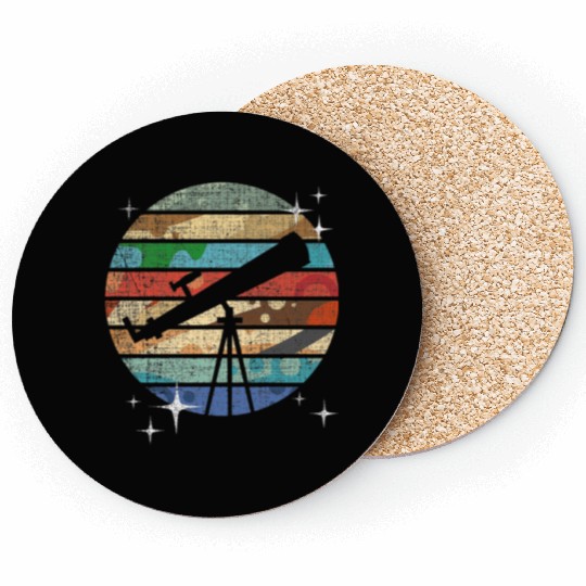 Planets Of Solar System Telescope Astronomy Coasters
