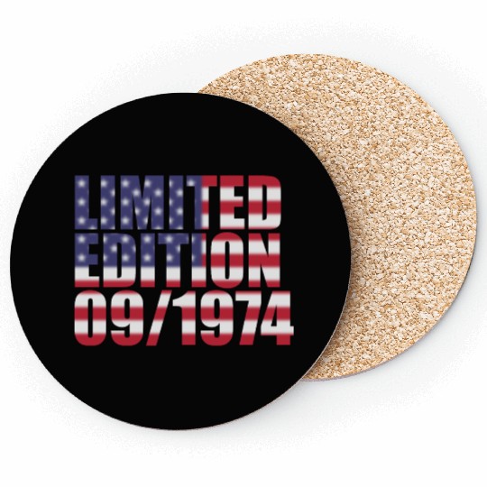 50th birthday Limited Edition USA 09/1974 Coasters