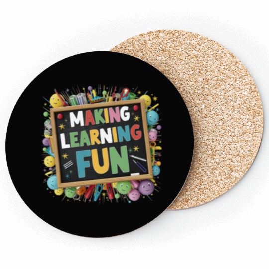 back to school Coasters design for boy and girls
