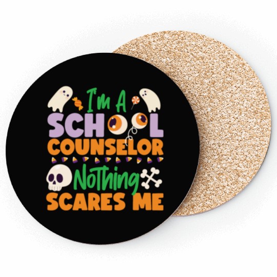 School Counselor Mom Halloween I'm Coasters