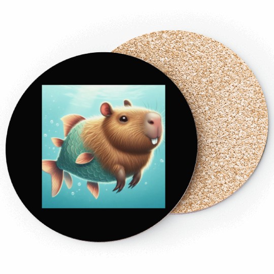 The capybara-fish Coasters