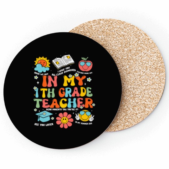 In My 1th Grade Teacher Era Back To School Retro T Coasters