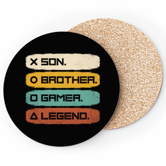Son Brother Gamer Legend Coasters