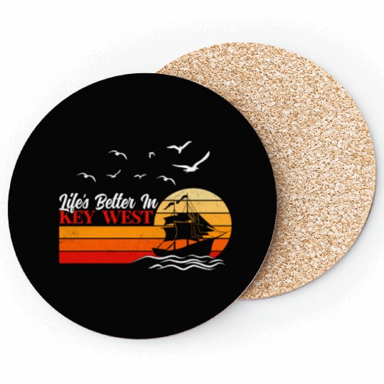 KEY-WEST FLORDIA Sailing West Keys Sailing Outfit Coasters