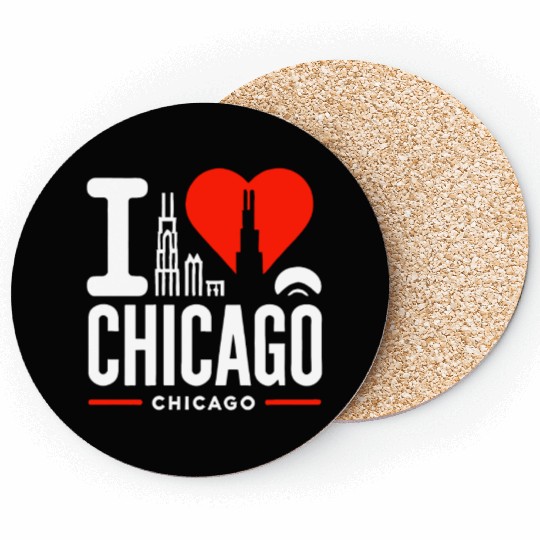 I Love Chicago The Windy City Chi-Town Coasters