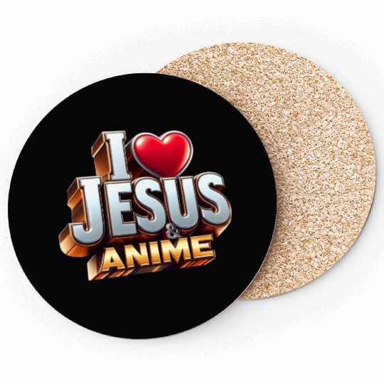 I Love Jesus & Anime Coasters