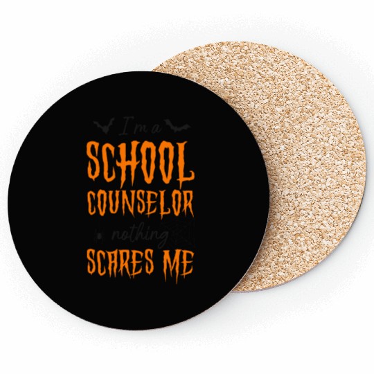 School Counselor Mom Halloween I'm Coasters
