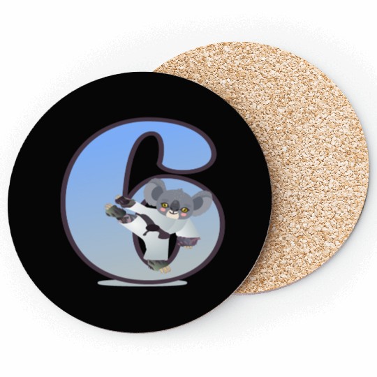 6th birthday Karate Judo Coasters