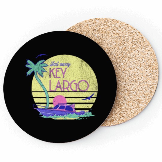 Sail Away Yacht Rock Key Largo Boating Coasters