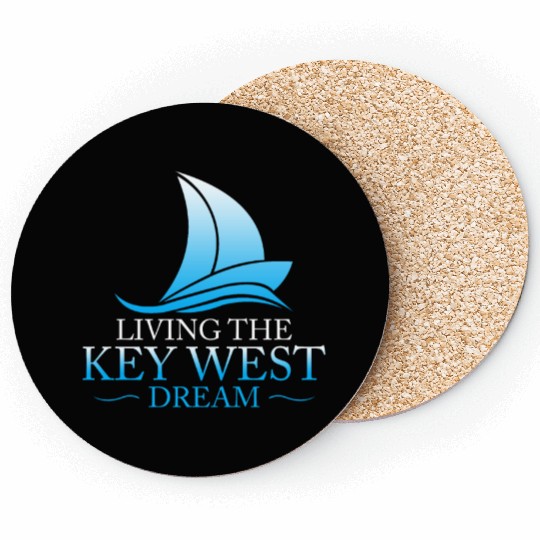 Florida Keys LIVING THE KEY-WEST DREAM Sailor Coasters
