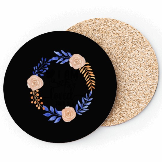 So Loved John 3:16 Love Jesus Christian Christmas Coasters