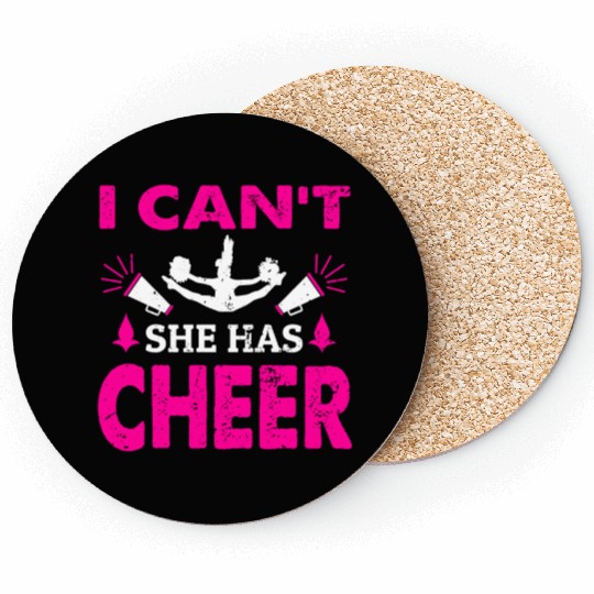 She Has Cheer Mom Cheerleading Mommy Mother's Day Coasters