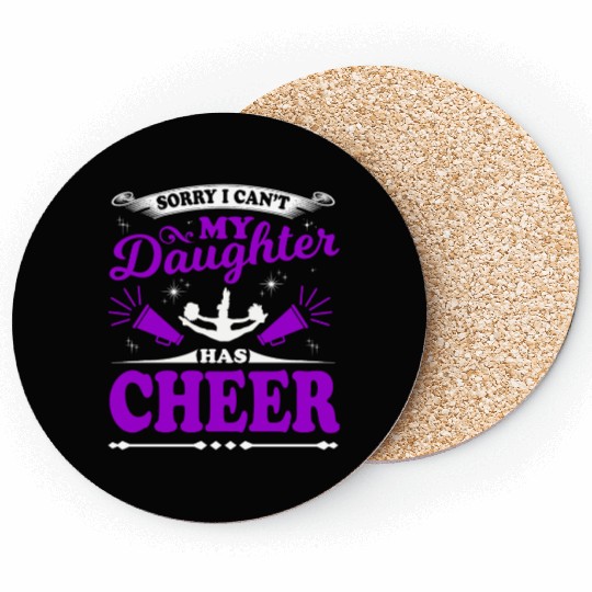 My Daughter Cheer Mom Cheerleading Mother's Day Coasters