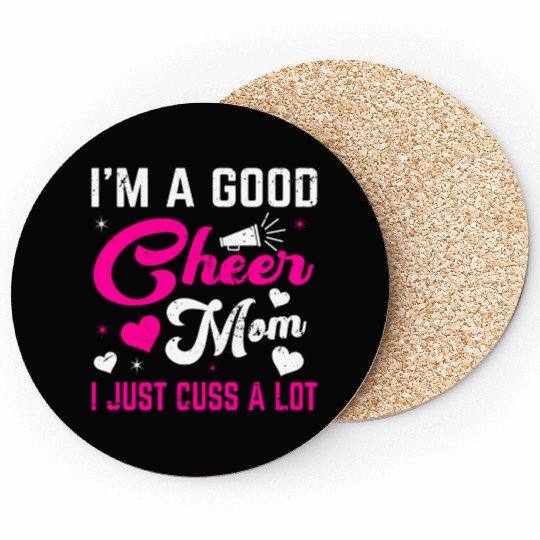 A Good Cheer Mom Cheerleading Mommy Mother's Day Coasters