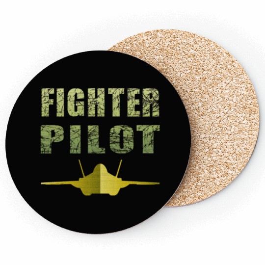 Fighter Pilot F-35 Art Design Coasters