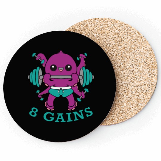 Octopus and 8 Gains Coasters