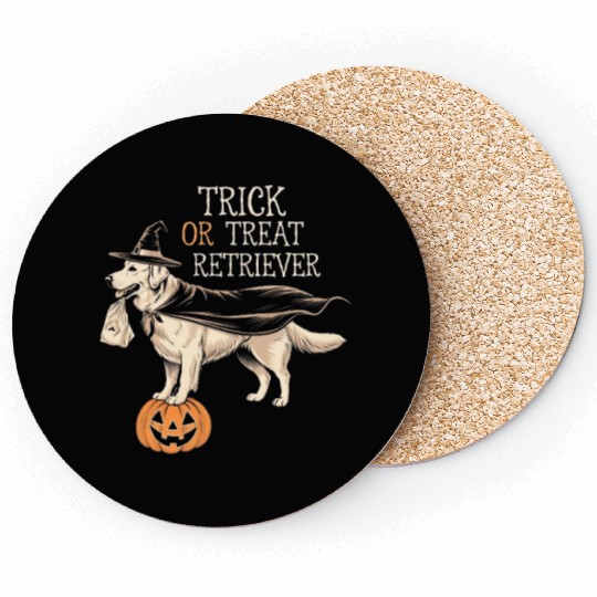 Trick or Treat Retriever Coasters