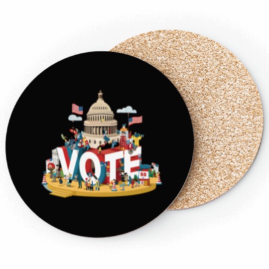 Vote for Change : 2024 Election Support Coasters