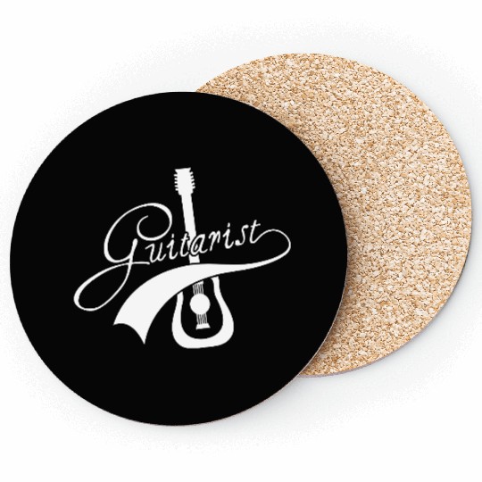 Guitarist Text Guitar Rock Music Bassist Fun Quote Coasters