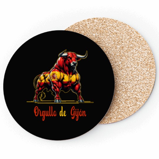 The Pride Gijón flag design Coasters