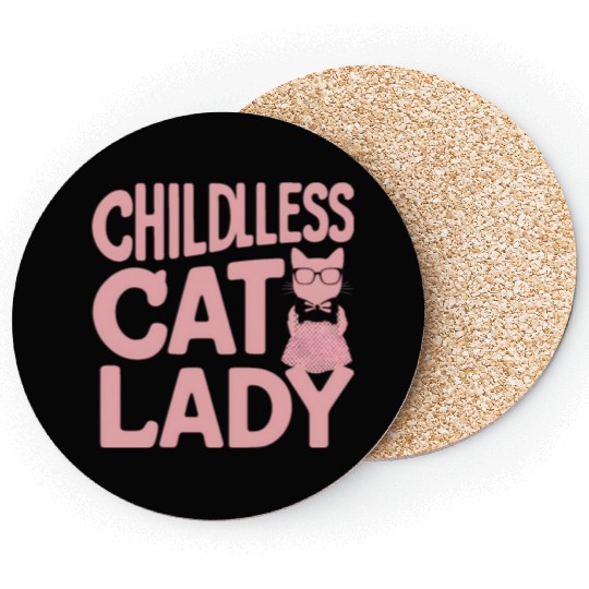 Childless Cat lady Kamala Harris Coasters