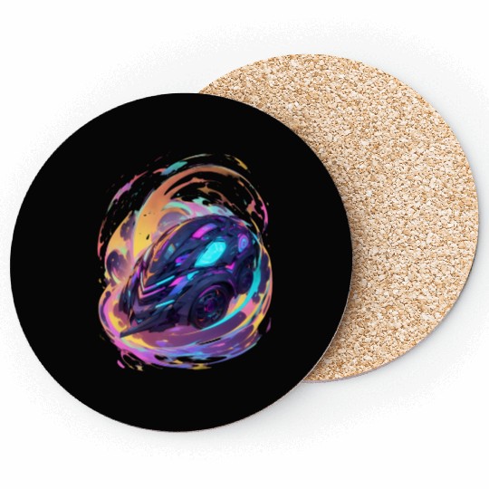 Neon Drift Racer Coasters