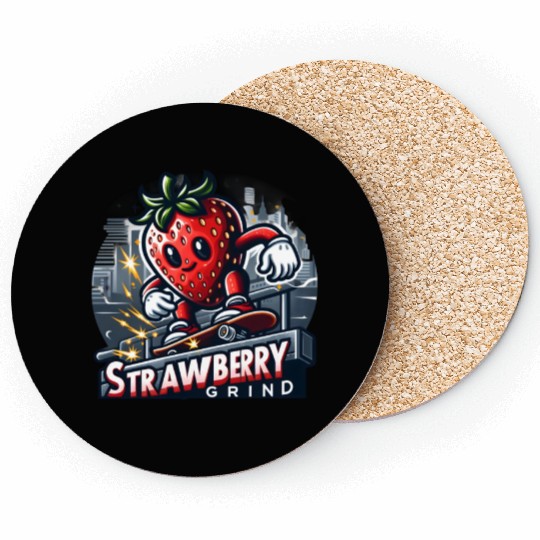 Strawberry Grind – Skater Berry Coasters
