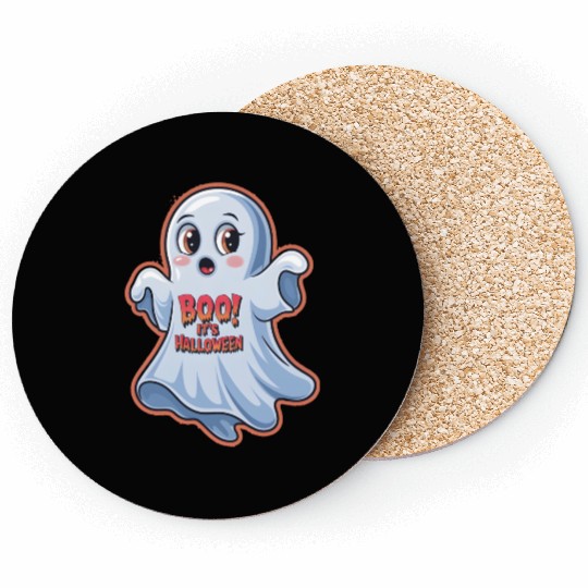 Scared Little Ghost Coasters