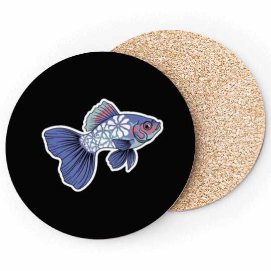 Flower guppy Coasters