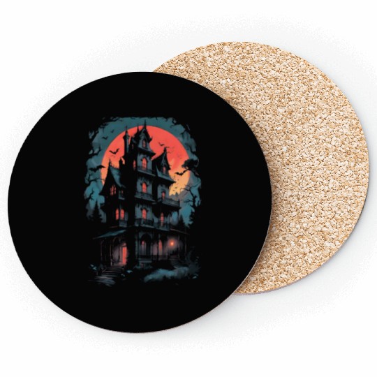 Haunted House Coasters