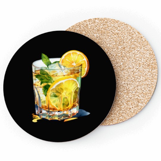 Lemonade Cocktail Drink Coasters