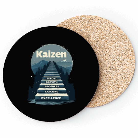 Kaizen Effort Growth Progress Coasters