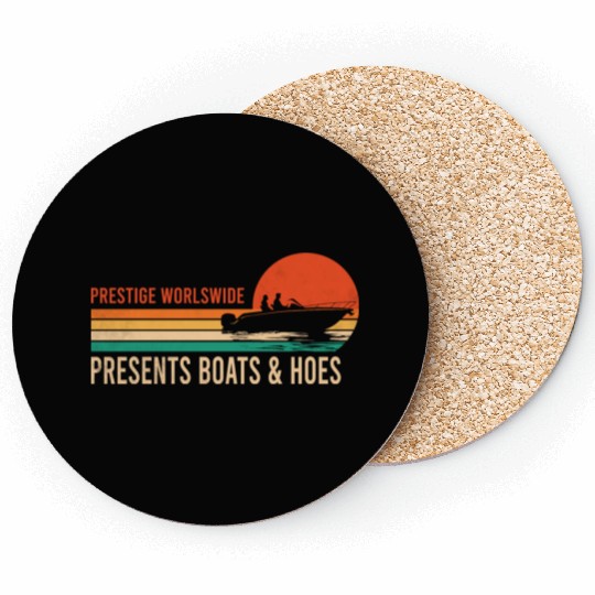 Vintage Retro Prestige Presents Boats And Hoes Coasters